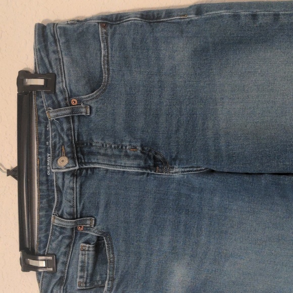 Old Navy Light Blue Frayed Hem High Rise Denim Jeans. Size 10 P - Picture 3 of 8